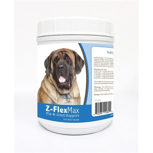 Healthy Breeds Healthy Breeds 840235110804 Mastiff Z-Flex Max Hip & Joint Soft Chews - 170 Count 840235110804 - main